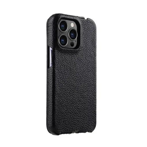 Melkco iPhone 14 Pro Max Jacka Series Premium Leather Cover - Black - Tashqila Melkco iPhone 14 Pro Max Jacka Series Premium Leather Cover - Black - Tashqila